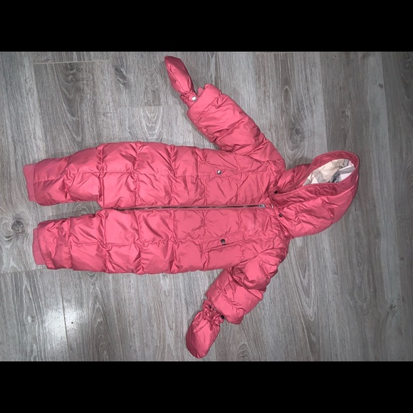Pink Burberry Baby Snow Suit - Picture 1 of 4